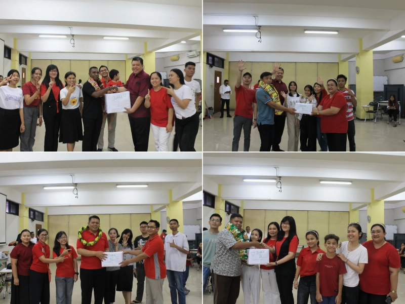 Dokumentasi Penyerahan hadiah Lomba HUT KEMRI ke-80