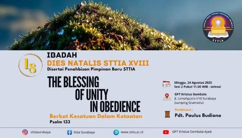 The Blessing of Unity in Obedience: Dies Natalis XVIII STTIA