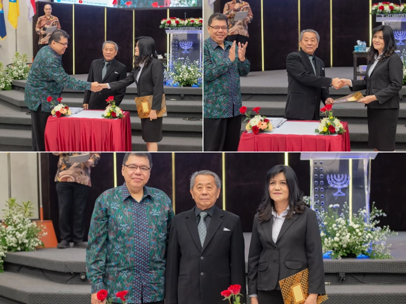 Dokumentasi serah terima kepemimpinan dari Ketua STTIA periode 2020-2025 kepada ketua STTIA periode 2025-2029