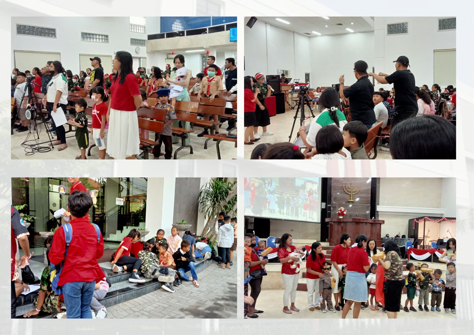Dokumentasi kegiatan perayaan HUT KEMRI ke 78 STTIA bersama Sekolah Minggu GKA Surabaya Utara Tahun 2023